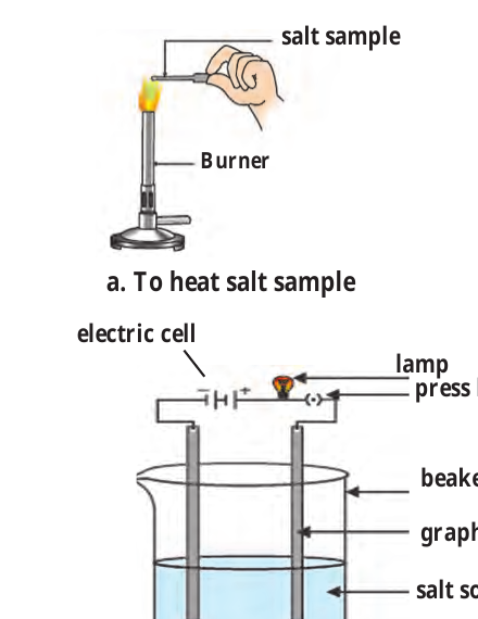 Figure 8.6 – To verify the properties of ionic compounds