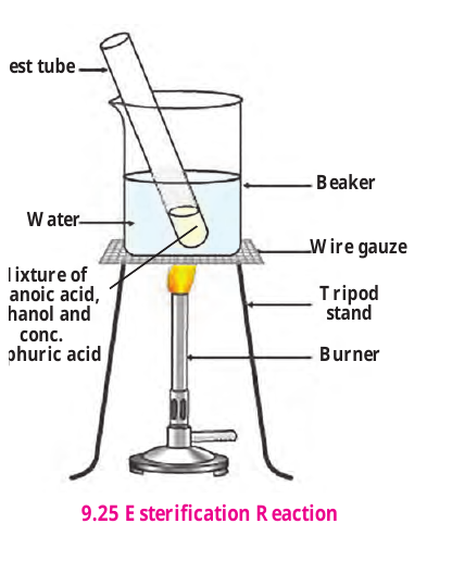 Figure 9.25 – Esterification reaction